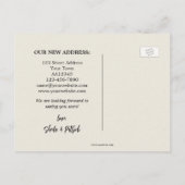 Cat Lover New Home Moving Briefkaart (Achterkant)