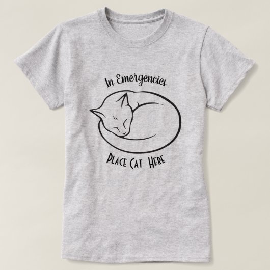 CAT LOVER | Noodcentrale T-shirt (Design voorkant)