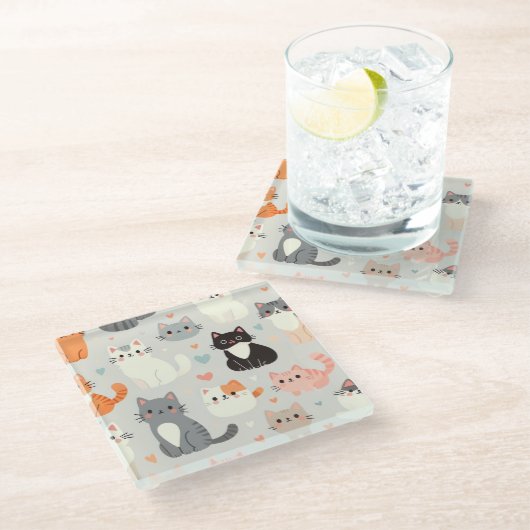 Cat Lover Onderzetter – Leuke tafeldecoratie (Schuin)