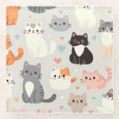 Cat Lover Onderzetter – Leuke tafeldecoratie (Voorkant)