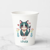 Cat Lover Papieren Bekers (Voorkant)