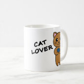 CAT LOVER Personalized Coffee Mok (Voorkant rechts)