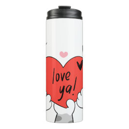 Cat Lover Pet Ouder Kat Print Tumbler Gift Thermosbeker