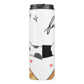Cat Lover Pet Ouder Kat Print Tumbler Gift Thermosbeker (Achterkant)