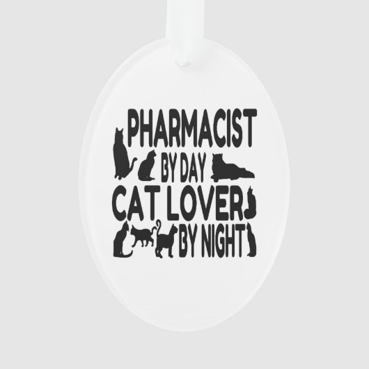 Cat Lover Pharmacist Ornament (achterkant)