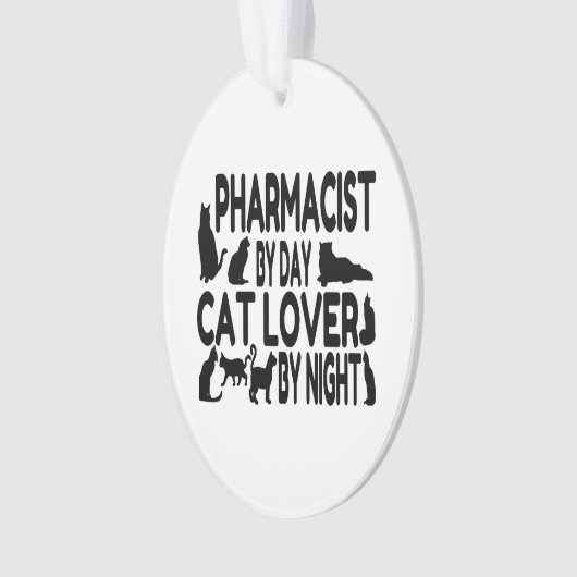 Cat Lover Pharmacist Ornament (voorkant)