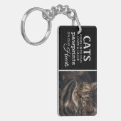 Cat Lover Photo Remembrance Keepomwille Sleutelhanger (Voorkant Links)