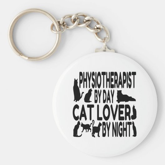 Cat Lover Physiotherapeut Sleutelhanger (Voorkant)