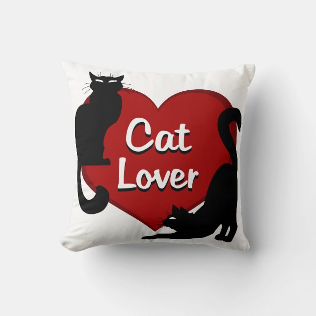 Cat Lover Pillow Cat Lover Gifts Cat Decor Kussen (Voorkant)