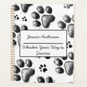  Cat Lover Planner met Paw Print (Voorkant)