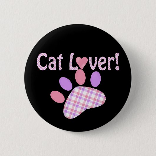 Cat Lover Producten Ronde Button 5,7 Cm (Voorkant)
