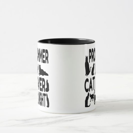 Cat Lover Programmer Mok (Midden)