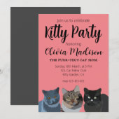 Cat Lover Purrfect Kat Mam Kat Party Kaart (Voorkant / Achterkant)