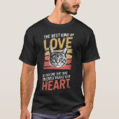 Cat Lover Quote Retro Design T-shirt (Voorkant)