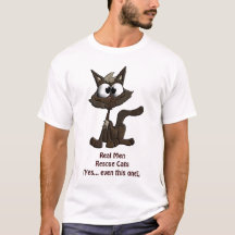 Cat Lover Real Mannen Rescue Cats Fun Kat Cartoon