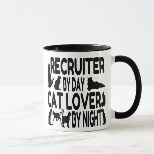 Cat Lover Recruiter Mok (Rechts)