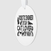 Cat Lover Robotingenieur Ornament (voorkant)