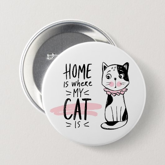 Cat Lover Ronde Button 7,6 Cm (Voorkant /achterkant)
