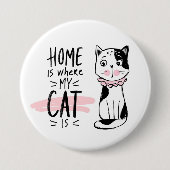 Cat Lover Ronde Button 7,6 Cm (Voorkant)