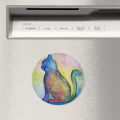 Cat Lover Ronde Magnet (Insitu (Vaatwasser))