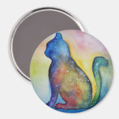 Cat Lover Ronde Magnet (Voorkant / Achterkant)