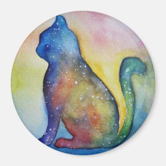 Cat Lover Ronde Magnet (Voorkant)
