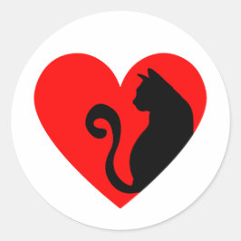 Cat Lover Ronde Sticker