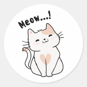 Cat Lover Ronde Sticker