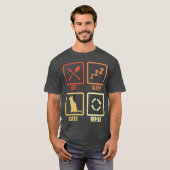 Cat Lover Routine vriend T-shirt (Voorkant volledig)