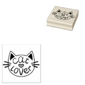 Cat Lover Rubber Stamp Rubberstempel (Gestempeld)