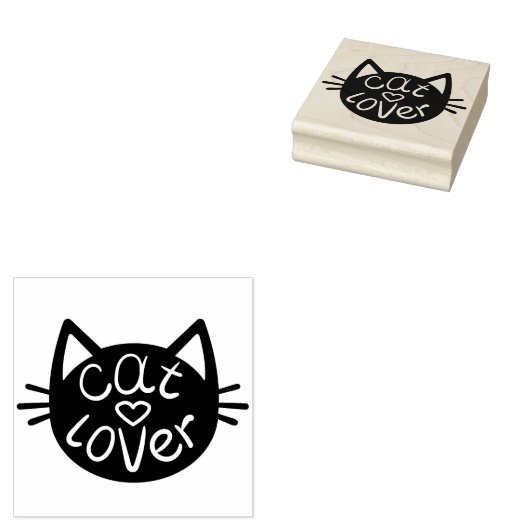 Cat Lover Rubberstempel (Gestempeld)