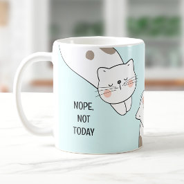 Cat Lover Schattige Lazy Cat Gepersonaliseerde Naa Koffiemok