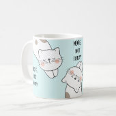 Cat Lover Schattige Lazy Cat Gepersonaliseerde Naa Koffiemok (Voorkant links)