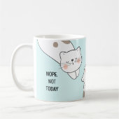 Cat Lover Schattige Lazy Cat Gepersonaliseerde Naa Koffiemok (Links)