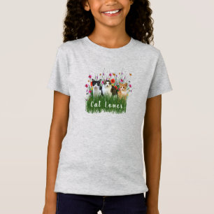 Cat Lover Schattige Meisjes T-shirt