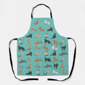 Cat Lover Schattige Pattern Schort (Voorkant)