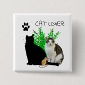 Cat Lover Schattigee Katten Button (Voorkant)