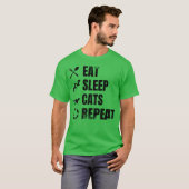 Cat Lover Schema meisje T-shirt (Voorkant volledig)