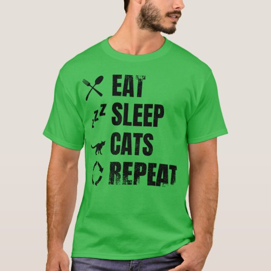 Cat Lover Schema meisje T-shirt (Voorkant)