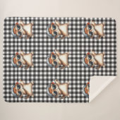 Cat Lover Sherpa Blanket Deken (Voorkant (horizontaal))