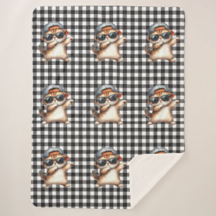 Cat Lover Sherpa Blanket Sherpa Deken