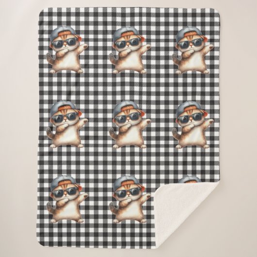 Cat Lover Sherpa Blanket Sherpa Deken (Voorkant)