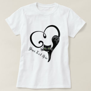 CAT LOVER   Siamese kat — Heart Shaped Tail T-shirt
