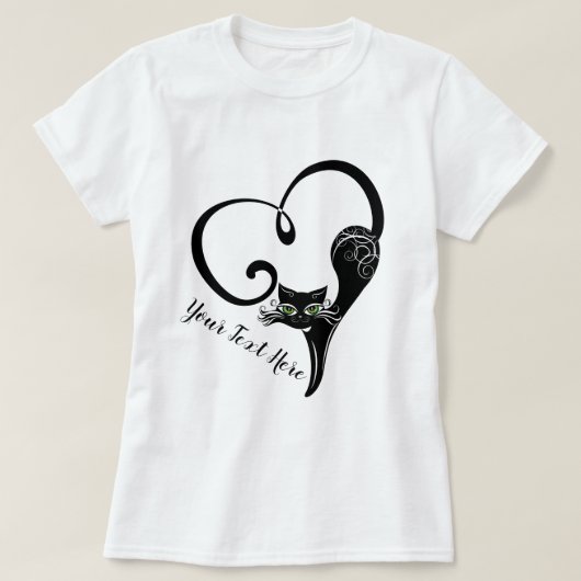CAT LOVER | Siamese kat — Heart Shaped Tail T-shirt (Design voorkant)