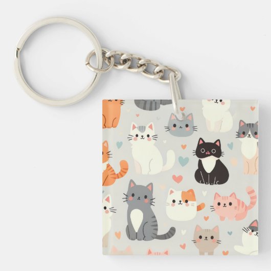 Cat Lover Sleutelhanger (voorkant)