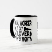 Cat Lover Social Worker Mok (Voorkant links)