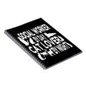 Cat Lover Social Worker Notitieboek (Rechterzijde)