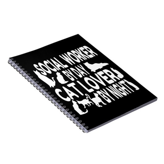 Cat Lover Social Worker Notitieboek (Rechterzijde)