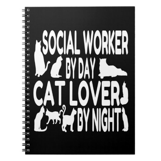 Cat Lover Social Worker Notitieboek (Voorkant)