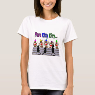 Cat Lover & Sock Monkeys "here Kat Kat" T-shirt